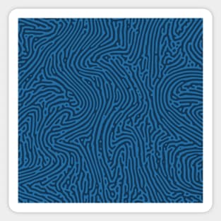 Liquid Turing Pattern (Blue) Sticker